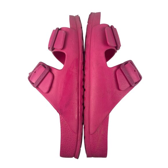 Birkenstock Women's 38 US 7.5 Arizona Eva Pink Slide Sandals Lightweight - Picture 7 of 10